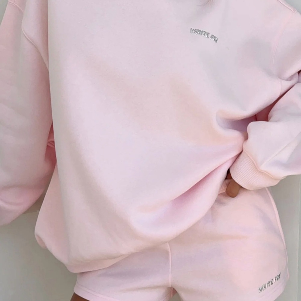 White Fox Pink Sweatshirt